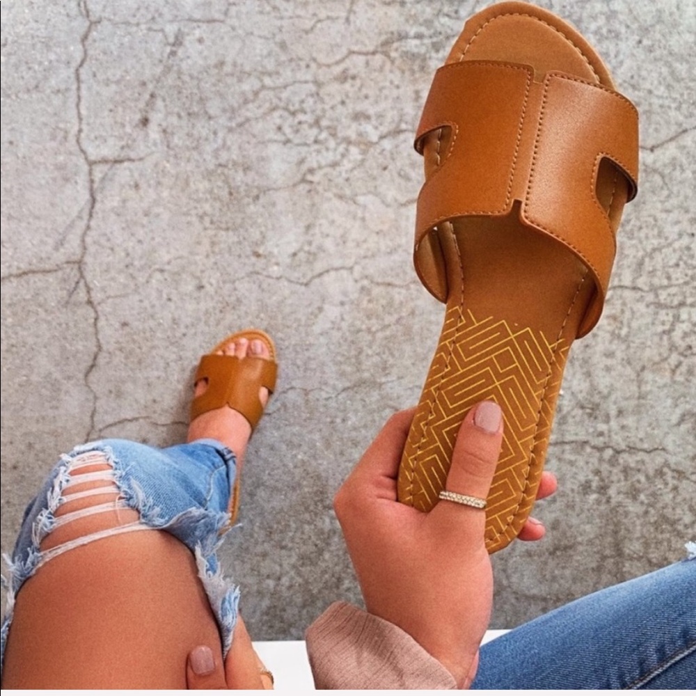 NEW Sofia Sandal- Cognac